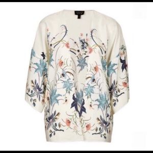 Topshop Floral Kimono Boho Size 2